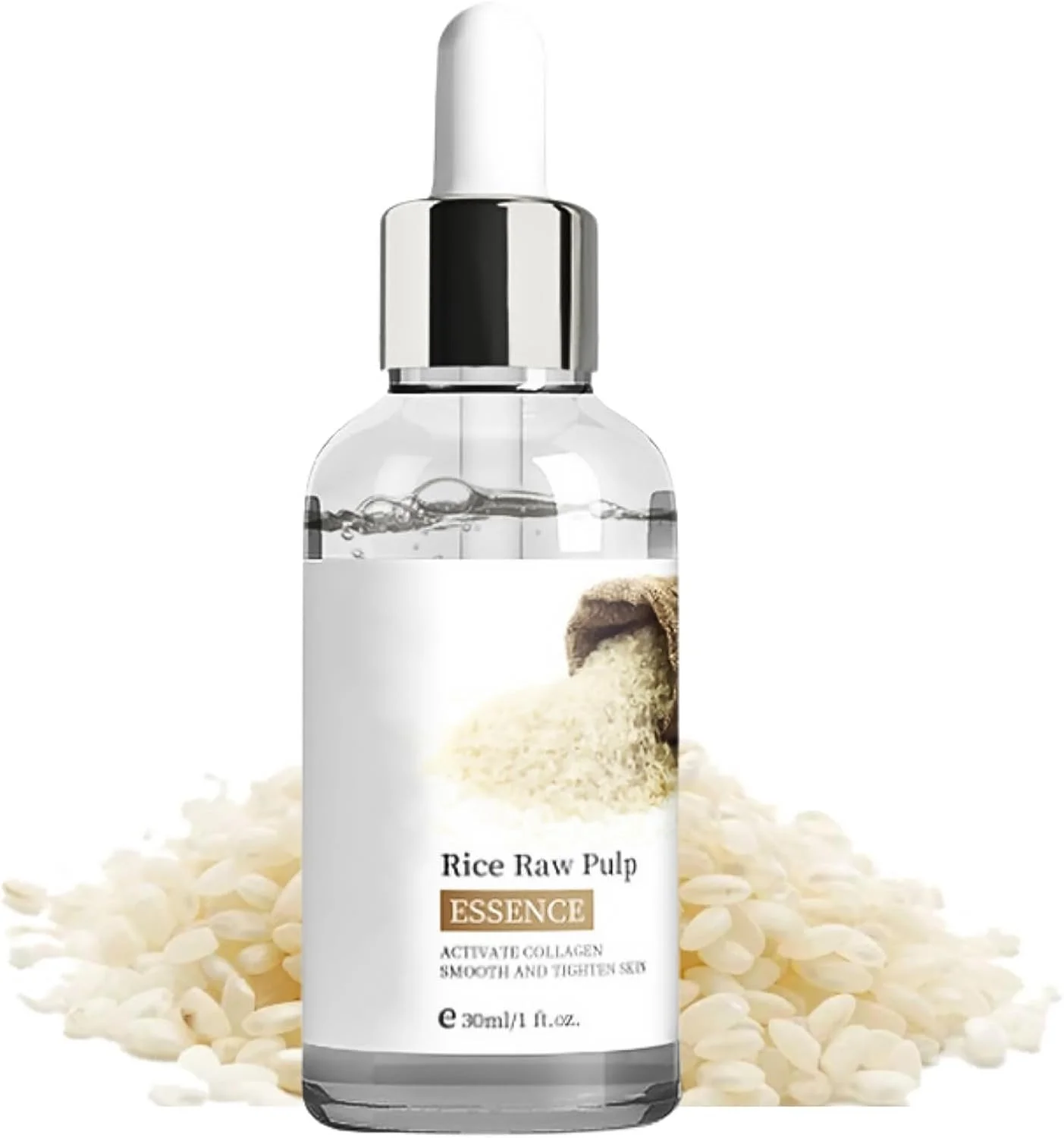 سرم صورت برنج تریفی، اسانس پالپ خام با اسید هیالورونیک، سرم آبرسان و مغذی برای زنان، روشن کننده، صاف کننده خطوط ریز، بهبود درخشندگی پوست