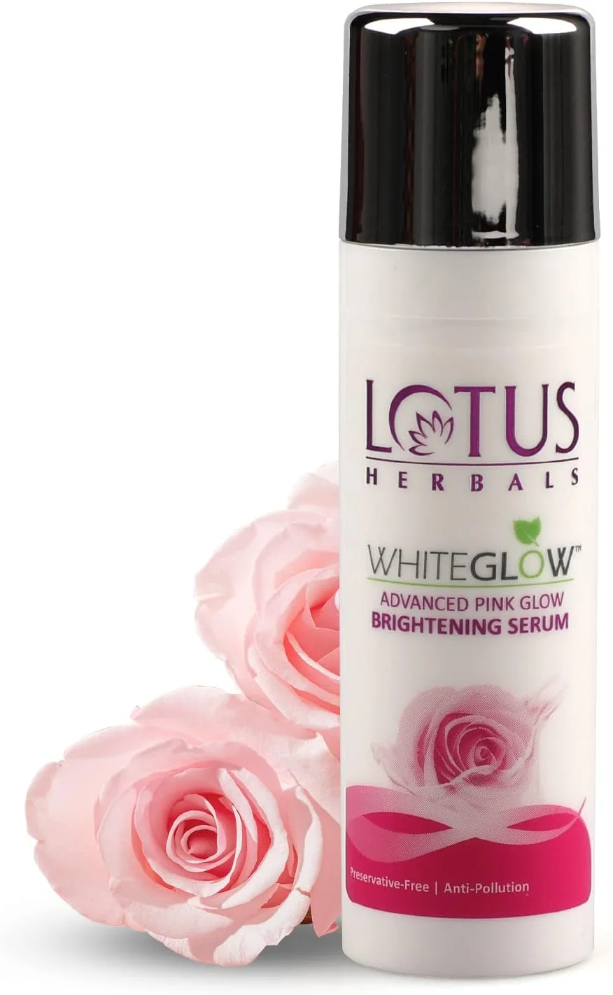 سرم روشن کننده و درخشان کننده پوست لوتوس هربالز وایت گلو با عصاره گل رز، 30 میلی لیتر