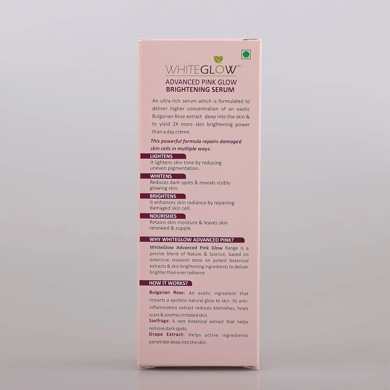 سرم روشن کننده و درخشان کننده پوست لوتوس هربالز وایت گلو با عصاره گل رز، 30 میلی لیتر سرم روشن کننده و درخشان کننده پوست لوتوس هربالز وایت گلو با عصاره گل رز، 30 میلی لیتر