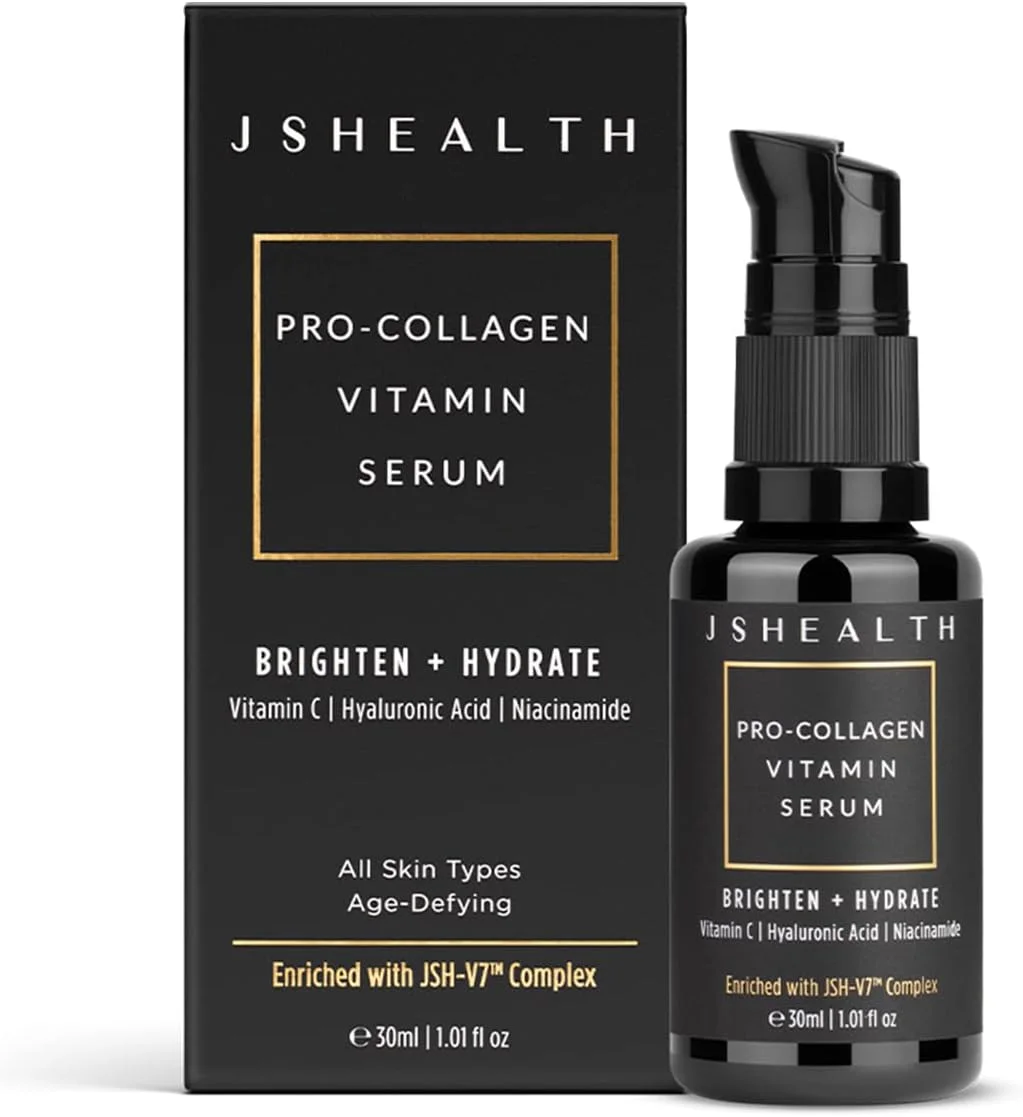 سرم ویتامین C صورت JSHealth - سرم روشن کننده اسید هیالورونیک - سرم آبرسان صورت با نیاسینامید