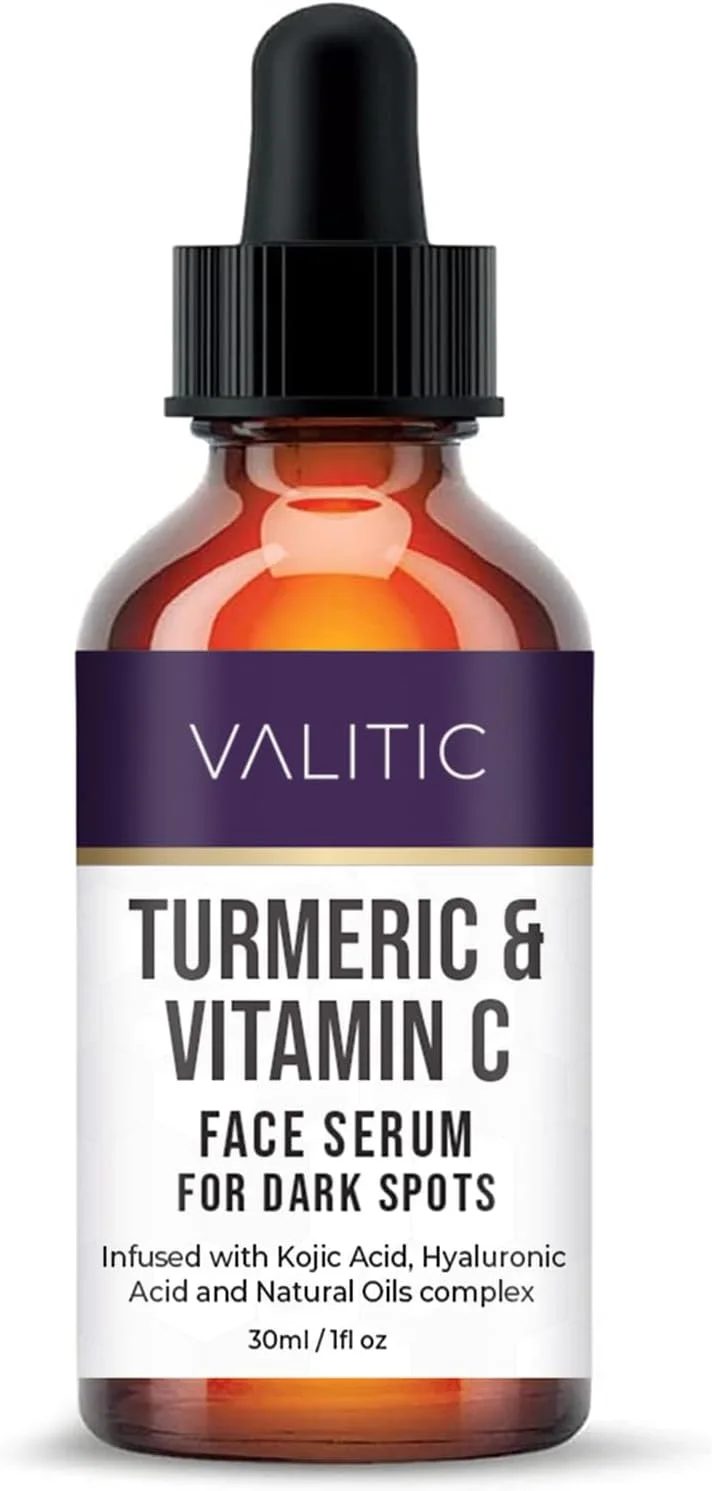 سرم صورت ویتامین C ولیتیک برای ضد پیری - اسید هیالورونیک، کلاژن، کوجیک اسید، روغن زردچوبه، سرم روشن کننده از بین برنده لک های تیره، سرم صورت و چشم، مراقبت از پوست 30 میلی لیتر