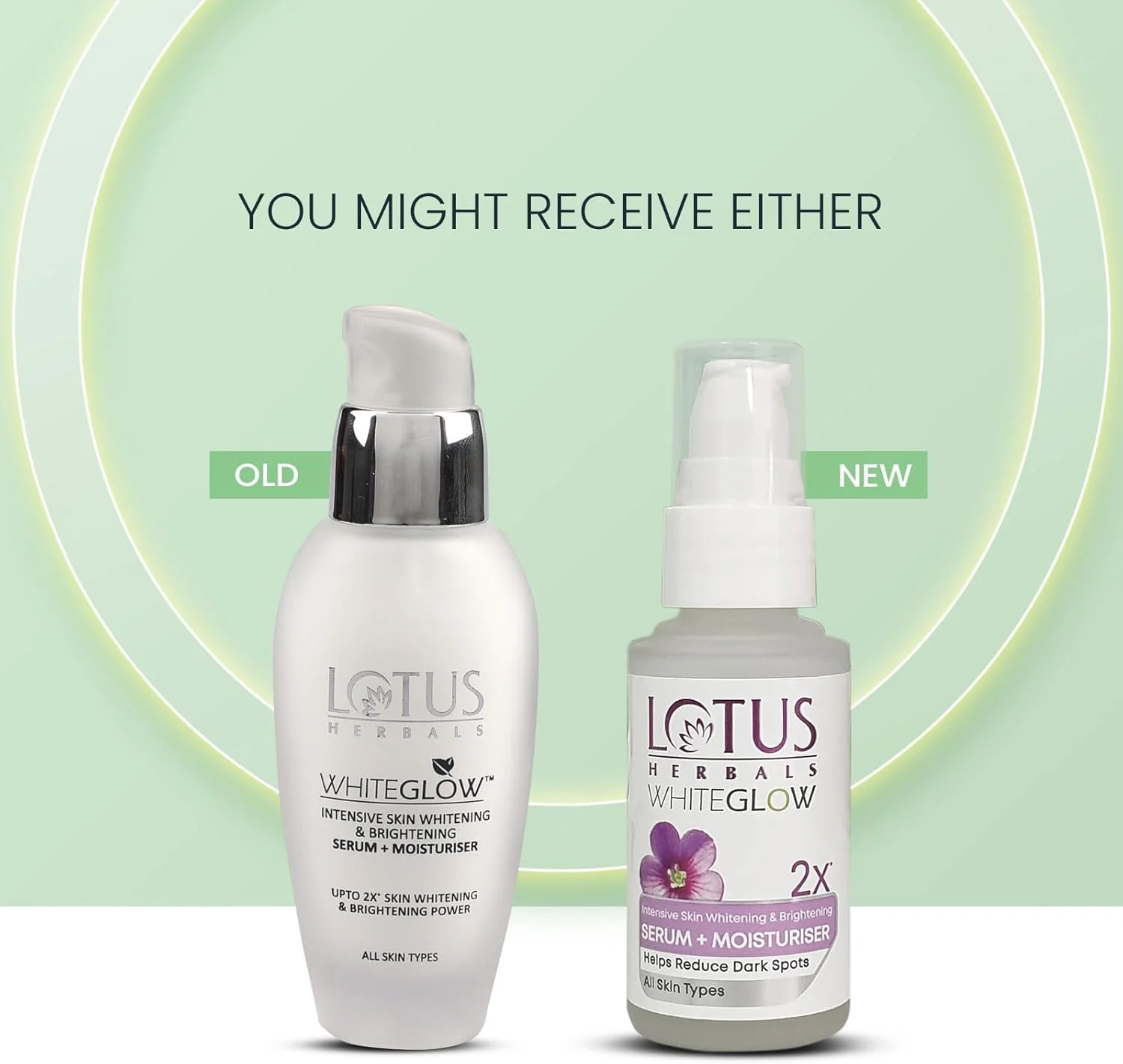 سرم و مرطوب کننده روشن کننده و سفید کننده پوست لوتوس هربالز وایت گلو