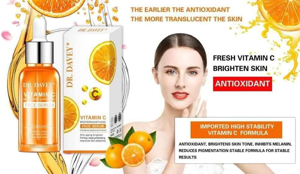سرم صورت روشن کننده و ضد پیری ویتامین C دکتر دیوی (30 میلی لیتر)