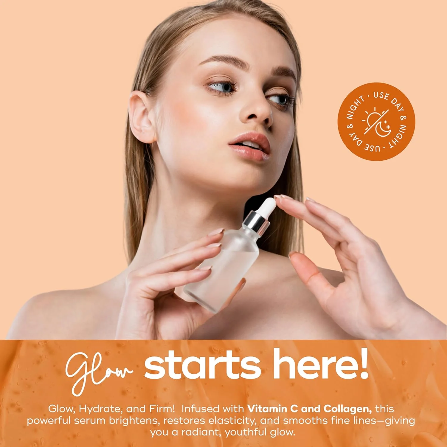 سرم ویتامین C با کلاژن - تست شده توسط متخصص پوست - مراقبت از پوست کره‌ای برای لکه‌های تیره و روشن کننده پوست - ضد پیری و سرم صورت ضد آکنه - بدون تست حیوانی - مناسب برای انواع پوست - 50 میلی لیتر توسط Skin Aesthetics
