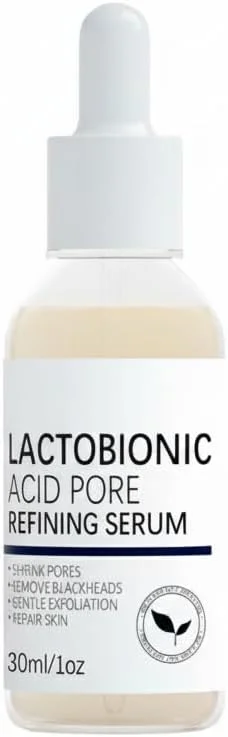 سرم کوچک کننده منافذ پوست KASTWAVE، سرم اسید لاکتوبیونیک برای اصلاح منافذ، اصلاح کننده پوست صورت، روشن کننده پوست، کاهش خطوط ریز، رفع لک های آکنه و جای جوش برای انواع پوست