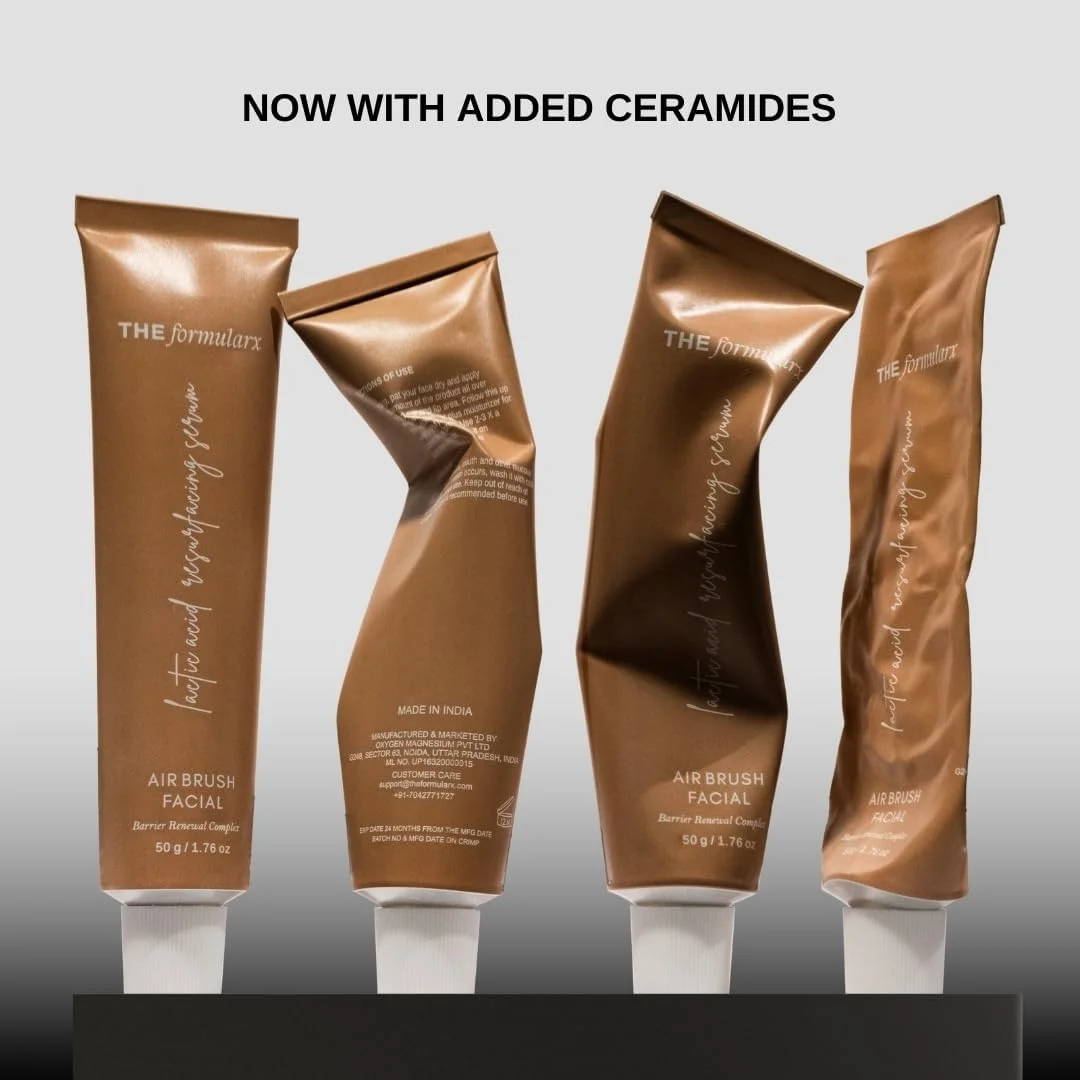 سرم صورت ایر براش فرمولار ایکس - سرم اسید لاکتیک + سرم روشن کننده و درخشان کننده برای درخشندگی فوری، از بین برنده تیرگی و صاف کننده بافت پوست + مناسب برای انواع پوست (50 گرم)