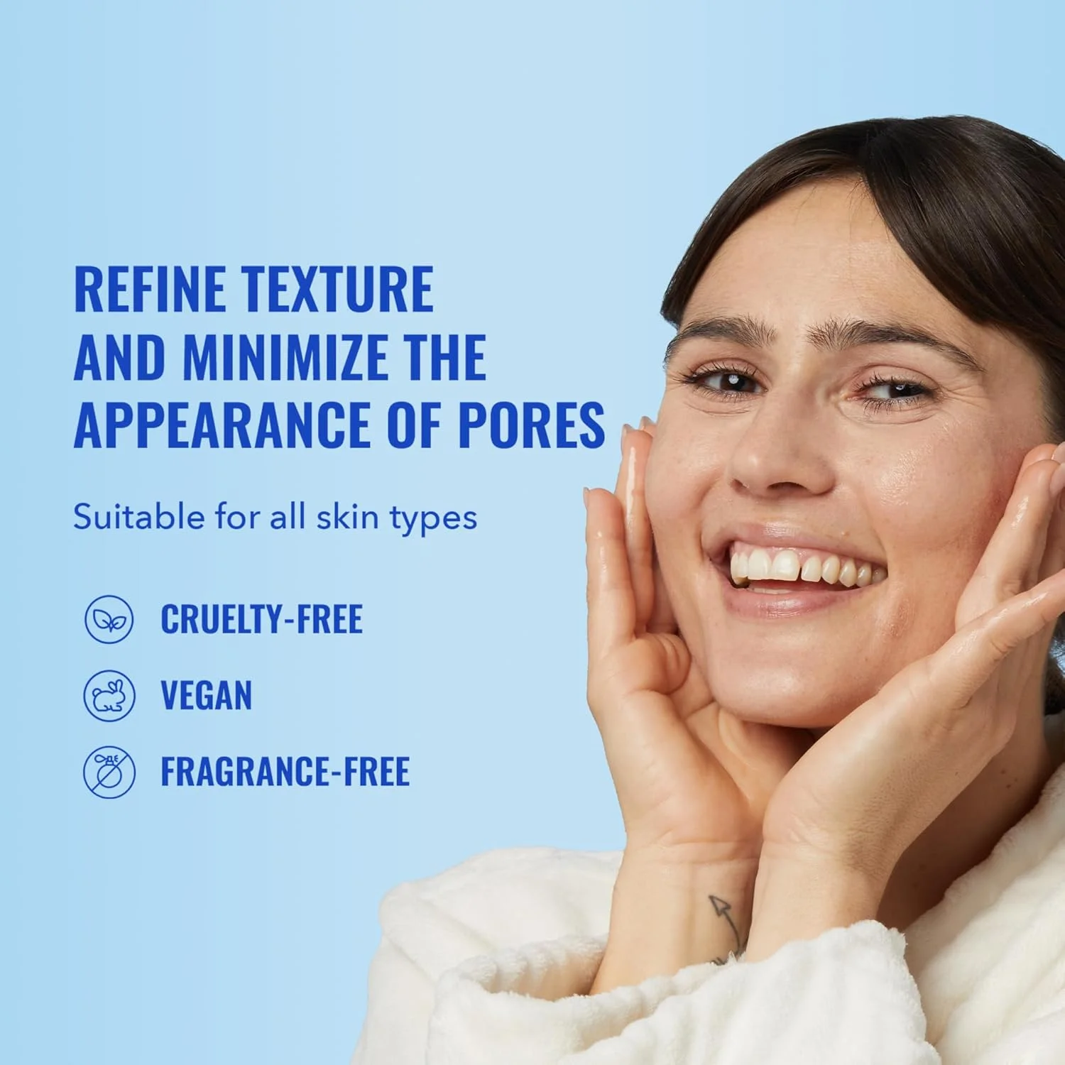 سرم نیاسینامید Good Molecules - سرم صورت نیاسینامید B3 10% برای لک ها، منافذ باز، تعادل و آبرسانی - مراقبت از پوست صورت