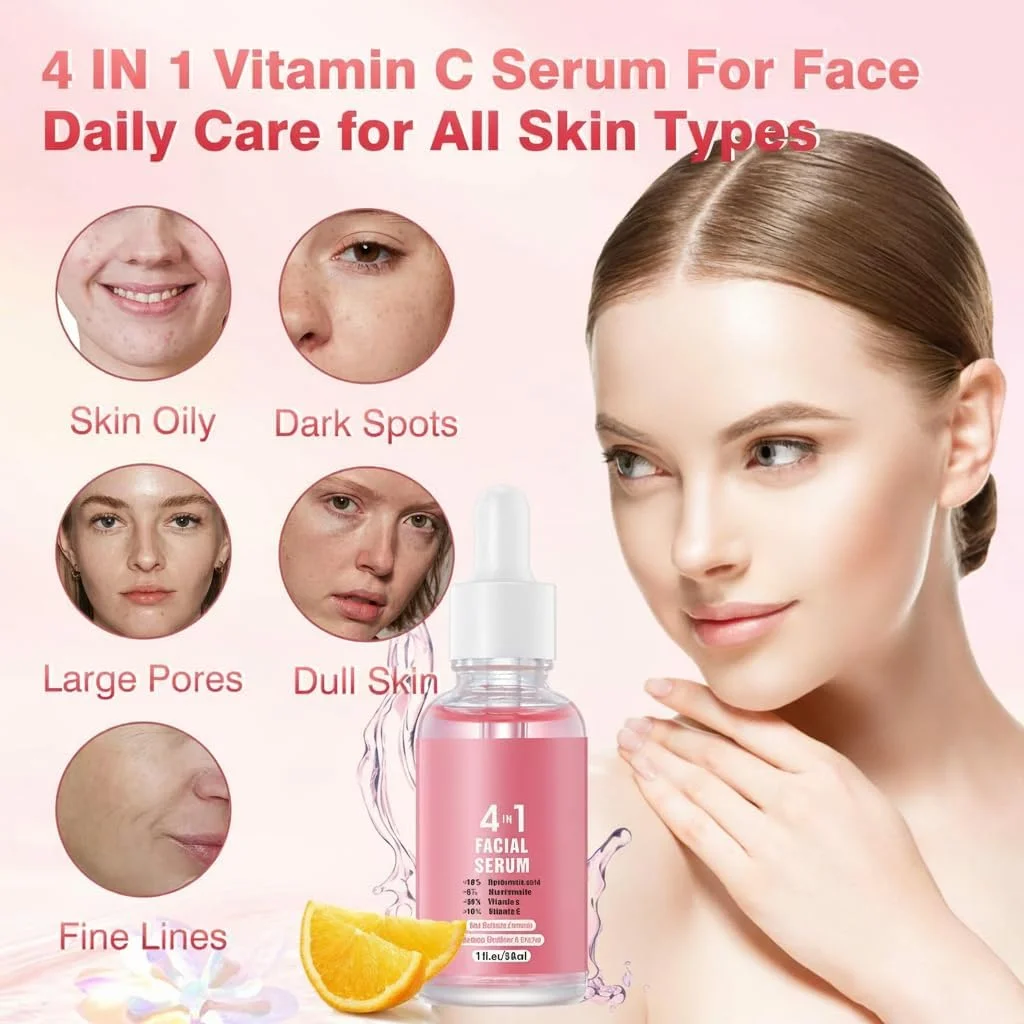 سرم صورت ویتامین C سایوسی، سرم آبرسان صورت حاوی ویتامین C، اسید هیالورونیک، نیاسینامید، ویتامین E، ضد پیری و روشن کننده، برای سفت کردن، لیفتینگ و جوانسازی پوست صورت، مناسب برای انواع پوست، 30 میلی لیتر