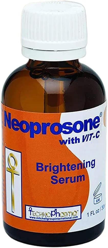 سرم روشن کننده ویتامین C نئوپروزون | 30 میلی لیتر | سرم اصلاح کننده لک تیره صورت | سرم صورت ضد چروک | سرم آبرسان و مرطوب کننده صورت با آلفا آربوتین و روغن کرچک