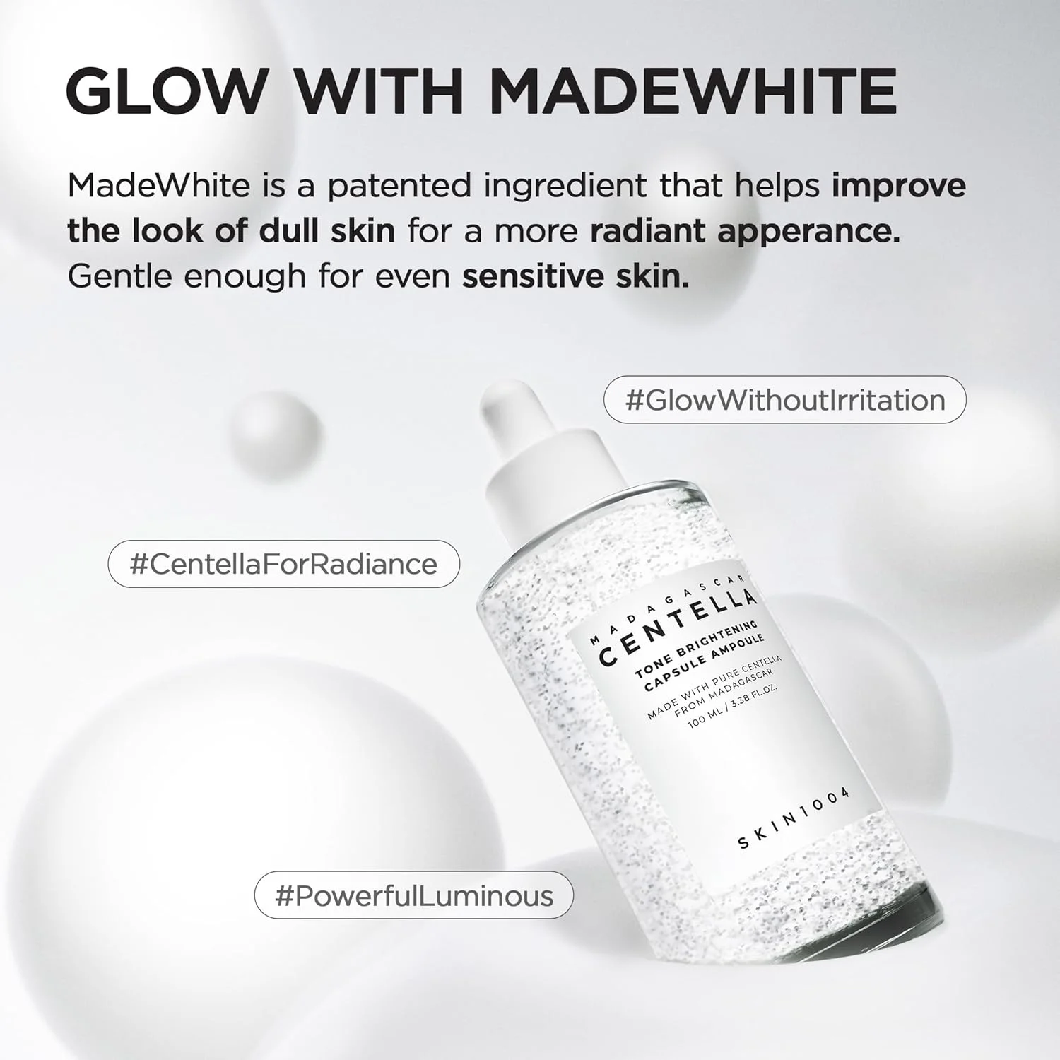 آمپول روشن کننده و یکنواخت کننده رنگ پوست SKIN1004 حاوی عصاره سنتلا ماداگاسکار، 50 میلی لیتر