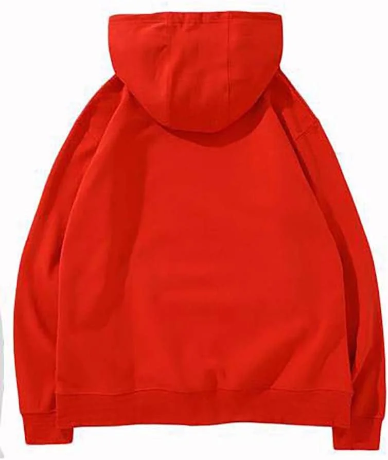 هودی مردانه پولیور. هودی ساده مردانه پنبه ای نرم (قرمز B, M)