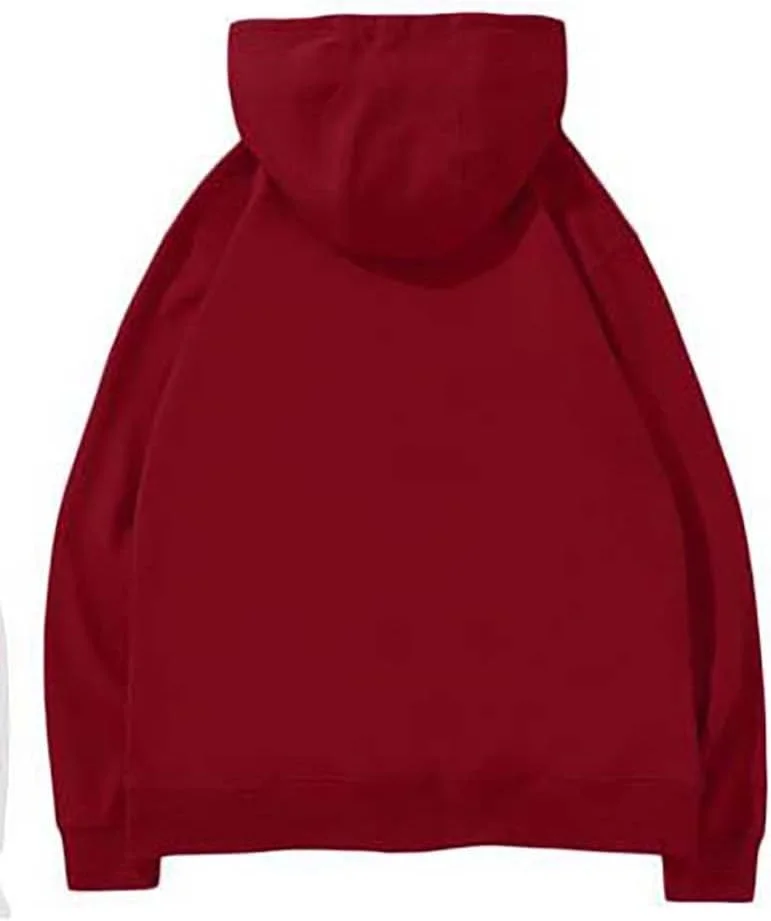 هودی مردانه پولیور. هودی ساده مردانه نخی نرم ورزشی (قرمز A، XL)