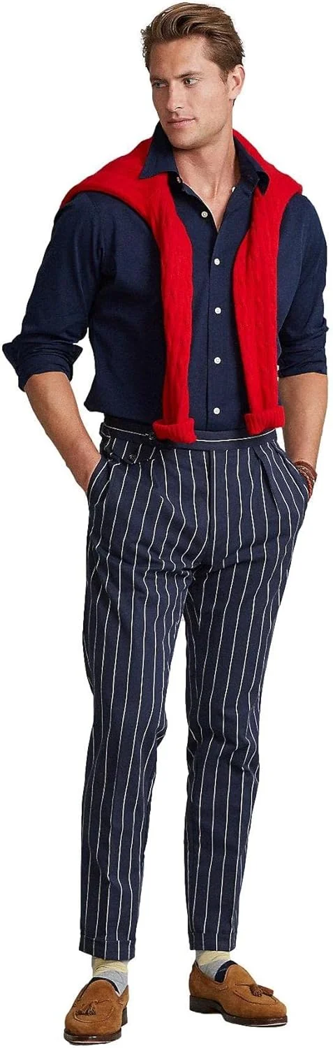 پیراهن مردانه پولو رالف لورن مدل Slim Stretch Poplin