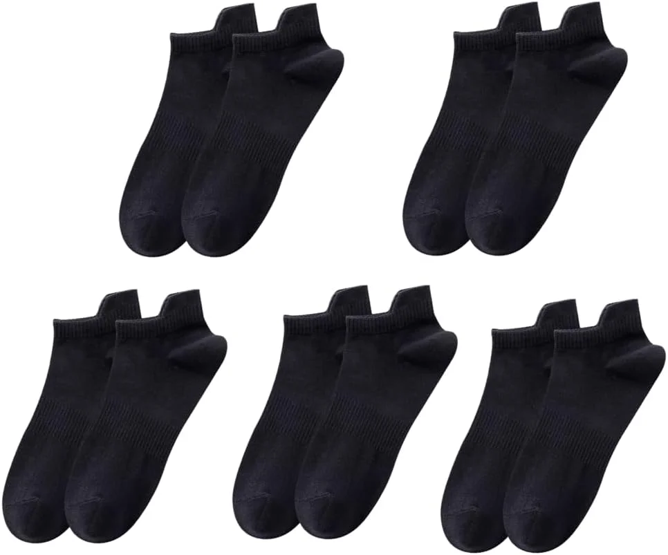 جوراب نخی مردانه - جوراب ورزشی ساق کوتاه برای تمرین دویدن - جوراب مچی باشگاه ورزشی با زبانه های ورزشی