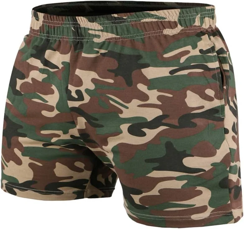 شلوارک ورزشی مردانه مناسب بدنسازی با فاق 5 اینچ و دارای جیب