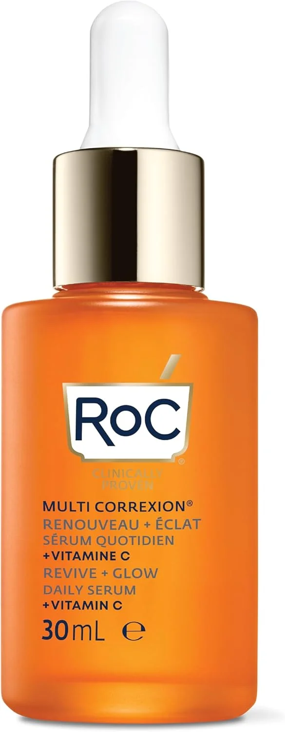RoC - سرم روزانه ویتامین C Multi Correxion Revive + Glow - درمان ضد چروک، ضد پیری و یکنواخت کننده رنگ پوست - مرطوب کننده سفت کننده - 30 میلی لیتر