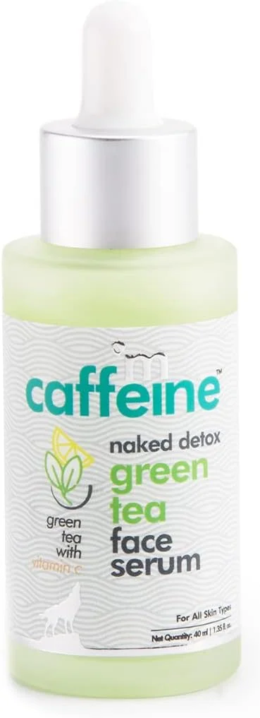 سرم صورت چای سبز سم‌زدای ام‌کافئین، فاقد پارابن و روغن معدنی، حاوی ویتامین C و هیالورونیک اسید برای آبرسانی (مناسب انواع پوست، 40 میلی‌لیتر)