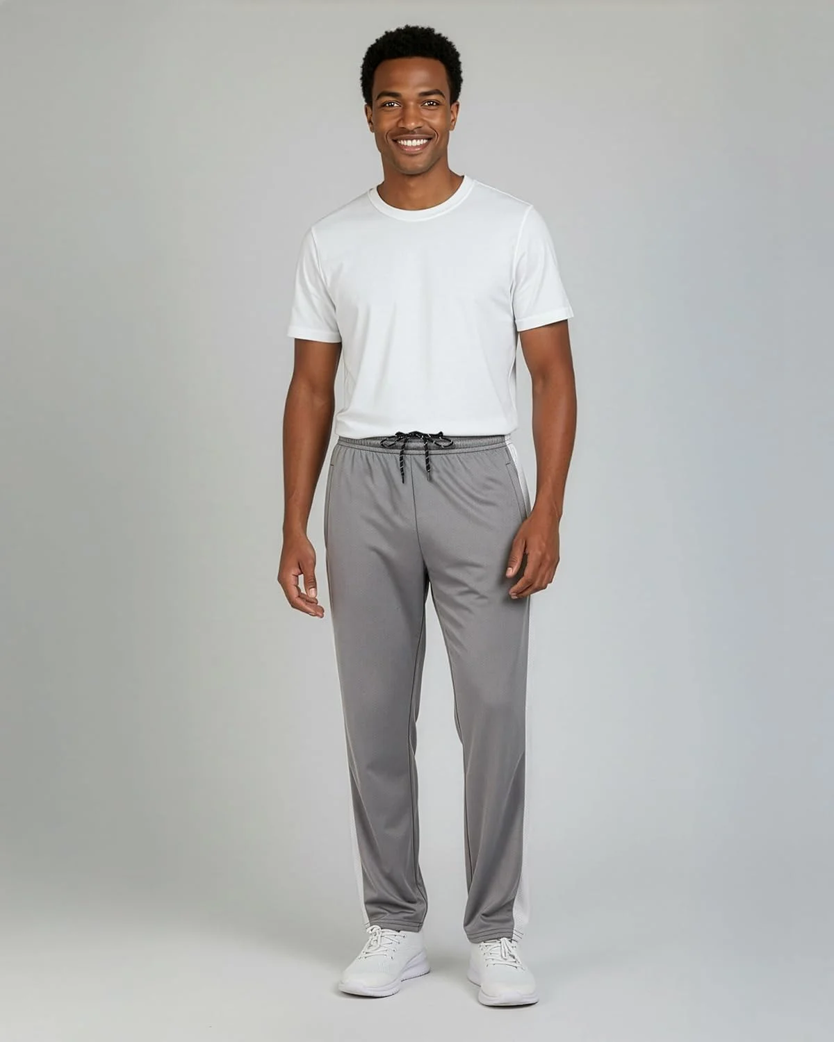 ست 3 عددی: شلوار ورزشی مردانه سایز بزرگ و قد بلند، توری، مناسب باشگاه، تمرین، ته باز، دارای جیب، مناسب ورزش، دویدن، استراحت، خشک‌شونده سریع، راحت، پاچه صاف - ست 7، 3X قد بلند