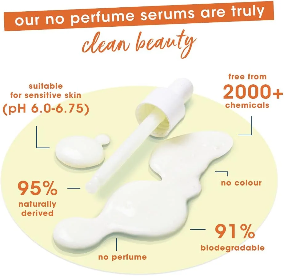 سرم تقویت کننده ساده با 10% ویتامین C+E+F برای پوستی جوان و درخشان || سبک وزن || غیر چسبنده || بدون عطر || بدون روغن معدنی || بدون پارابن || 30 میلی لیتر