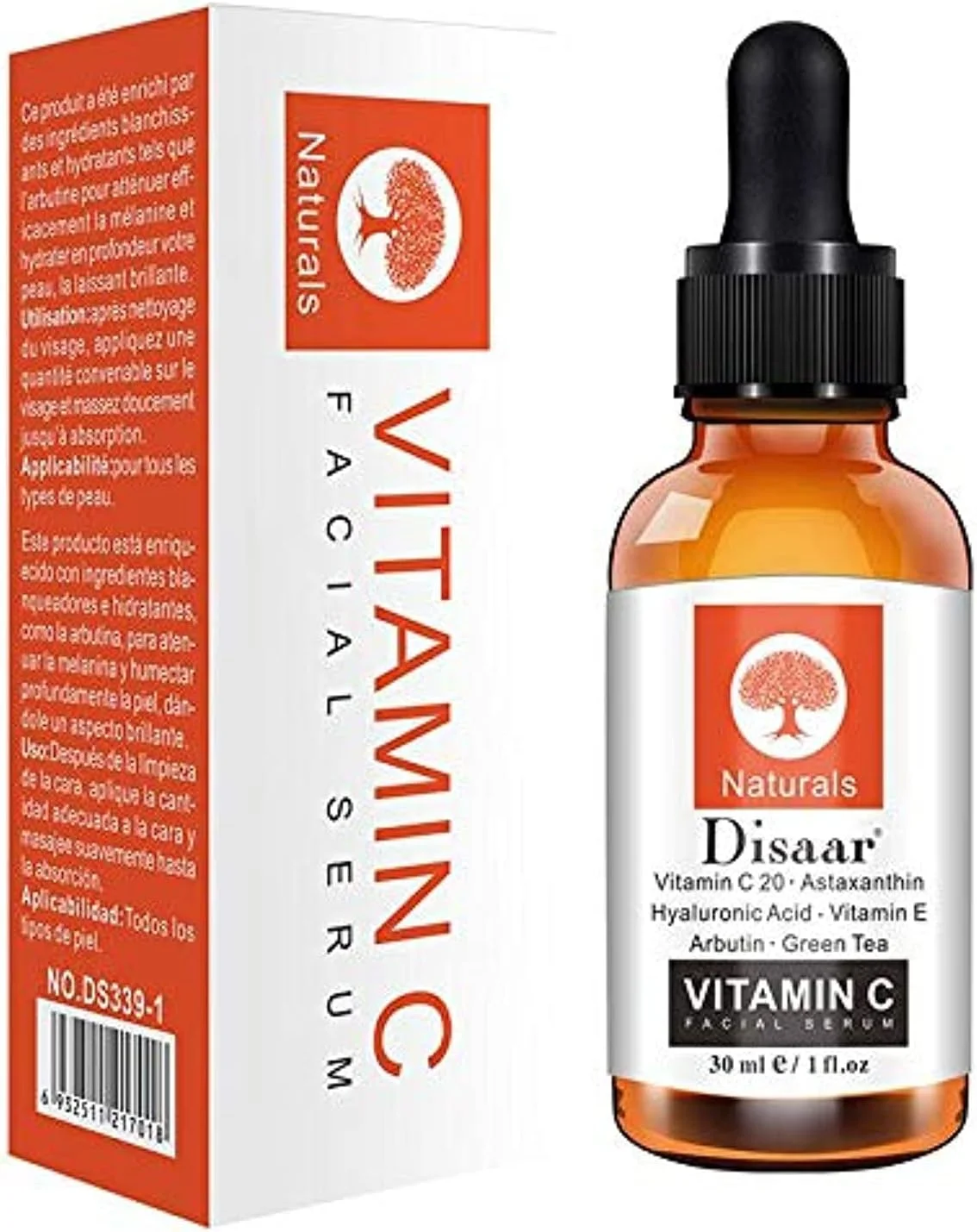 سرم صورت ویتامین C و هیالورونیک اسید ضد پیری Disaar - حجم 30 میلی لیتر