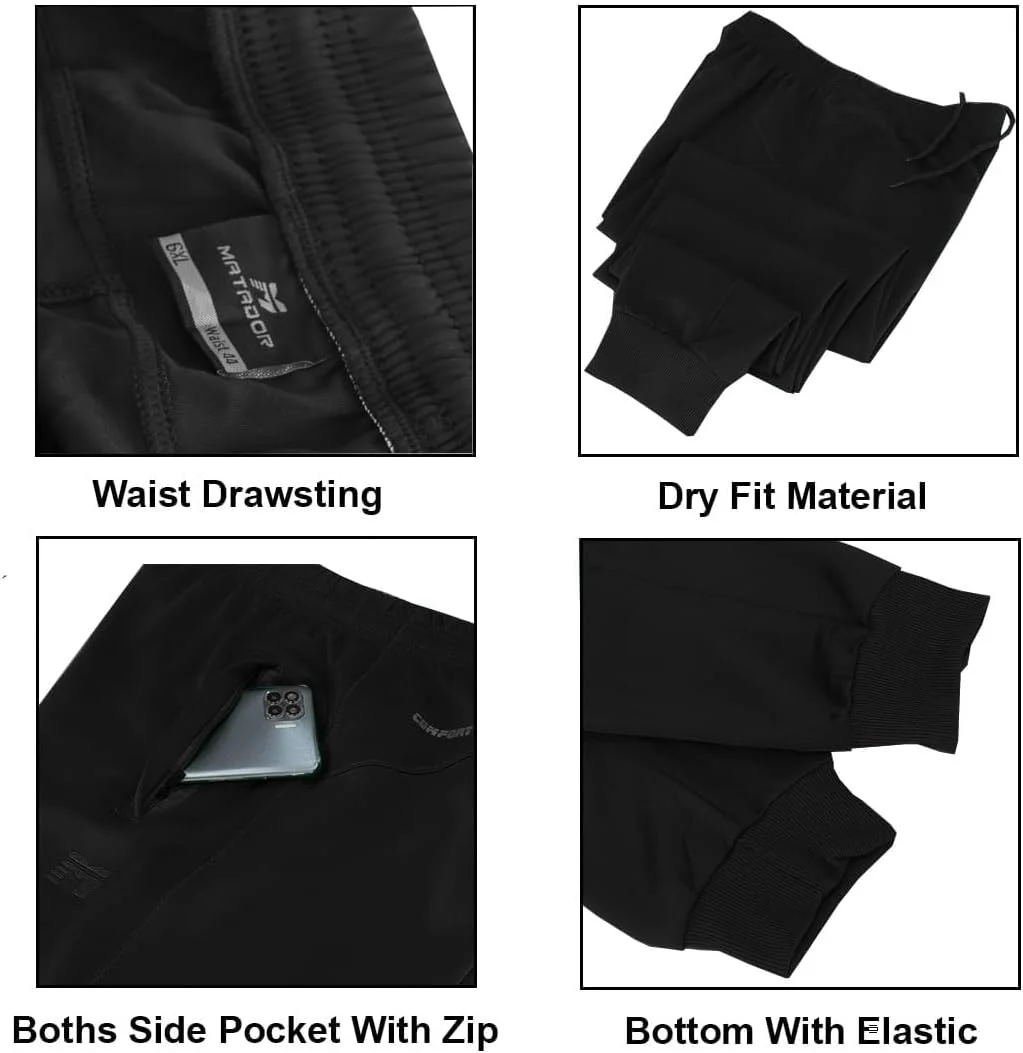 شلوار ورزشی مردانه سایز بزرگ OVERS، رنگ مشکی ساده. شلوار تمرینی 100% پلی استر، لباس ورزشی مردانه، شلوار ورزشی با کش پایین (3XL-6XL)