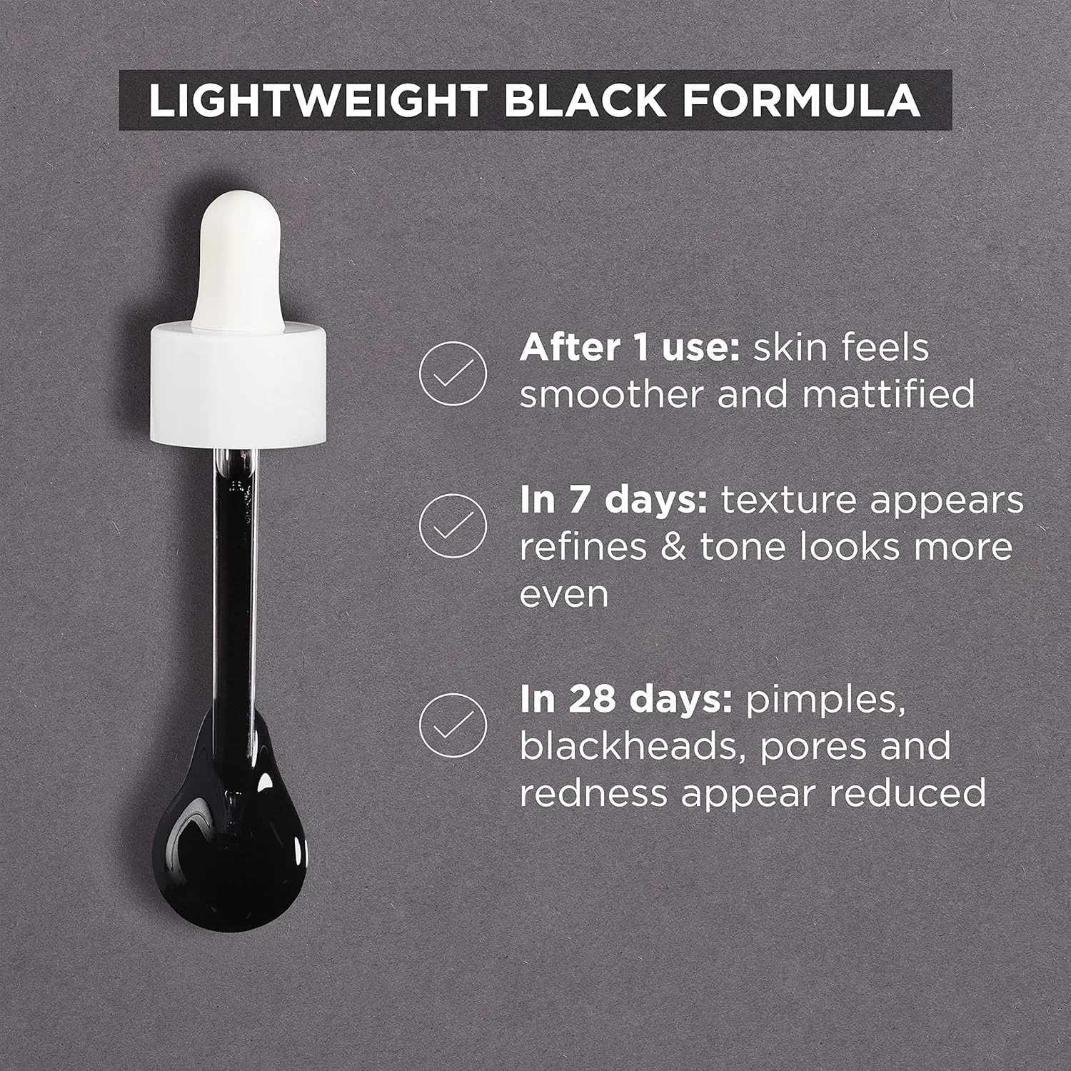 سرم زغال فعال گارنیه Skinactive حاوی 4% AHA + BHA (سالیسیلیک اسید) و نیاسینامید، بازسازی و صاف کننده بافت پوست، بهبود ظاهر لک ها و عیوب، مناسب برای پوست حساس، 30 میلی لیتر