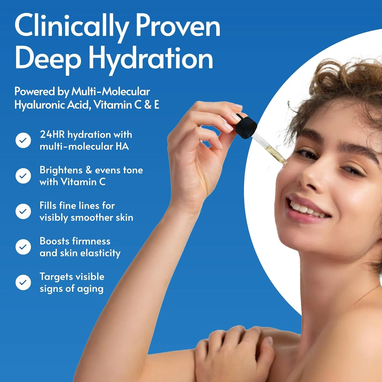 سرم هیالورونیک اسید صورت حاوی ویتامین C و E | سرم میکرونیدلینگ برای درمارولر | سرم آبرسان ضد پیری | محلول ضد چروک و جای جوش | 60 میلی لیتر