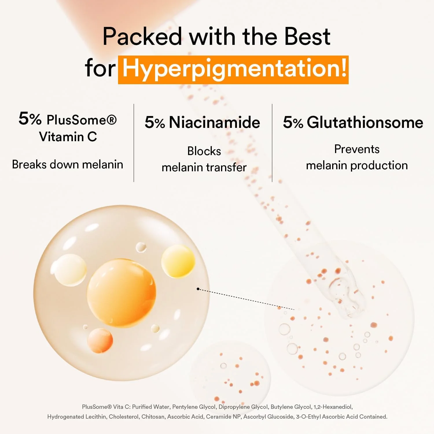 سرم روشن کننده پوست ابیب حاوی گلوتاتیون و ویتامین، 50 میلی لیتر | مراقبت پوست کره ای، درمان لک های تیره و هایپرپیگمنتیشن | سرم روشن کننده برای پوست های حساس و ناهموار | نیاسینامید، ویتامین C