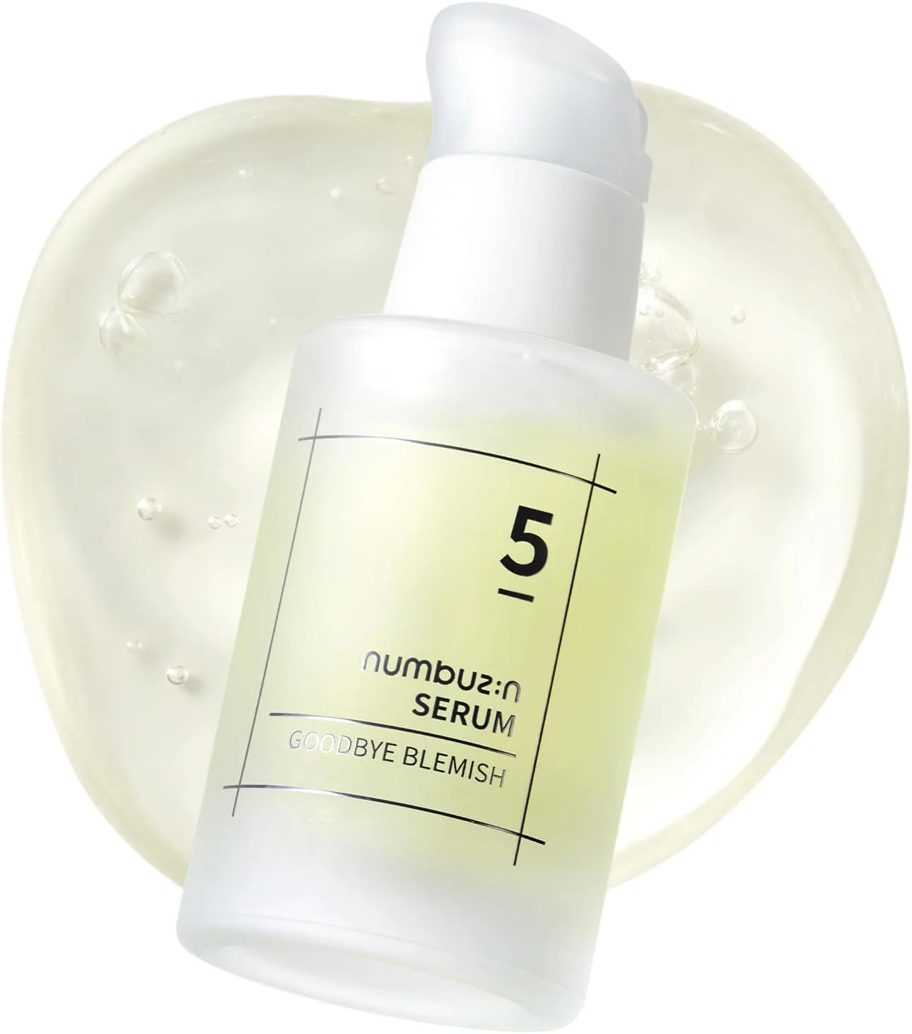 سرم شماره 5 نامبرزین | سرم خداحافظی با لک | راه حل برای لک ها، نقاط تیره و جای جوش با ویتامین C، نیاسینامید، آنتی اکسیدان | ژل سبک، مراقبت از پوست کره ای برای صورت | 50 میلی لیتر