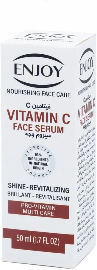 سرم ویتامین C برای صورت - 50 میلی لیتر | سرم صورت ویتامین C برای روشن کنندگی و ضد پیری | روغن ویتامین C برای پوست درخشان، کاهش لکه های تیره و آبرسانی - فرمول سبک برای انواع پوست