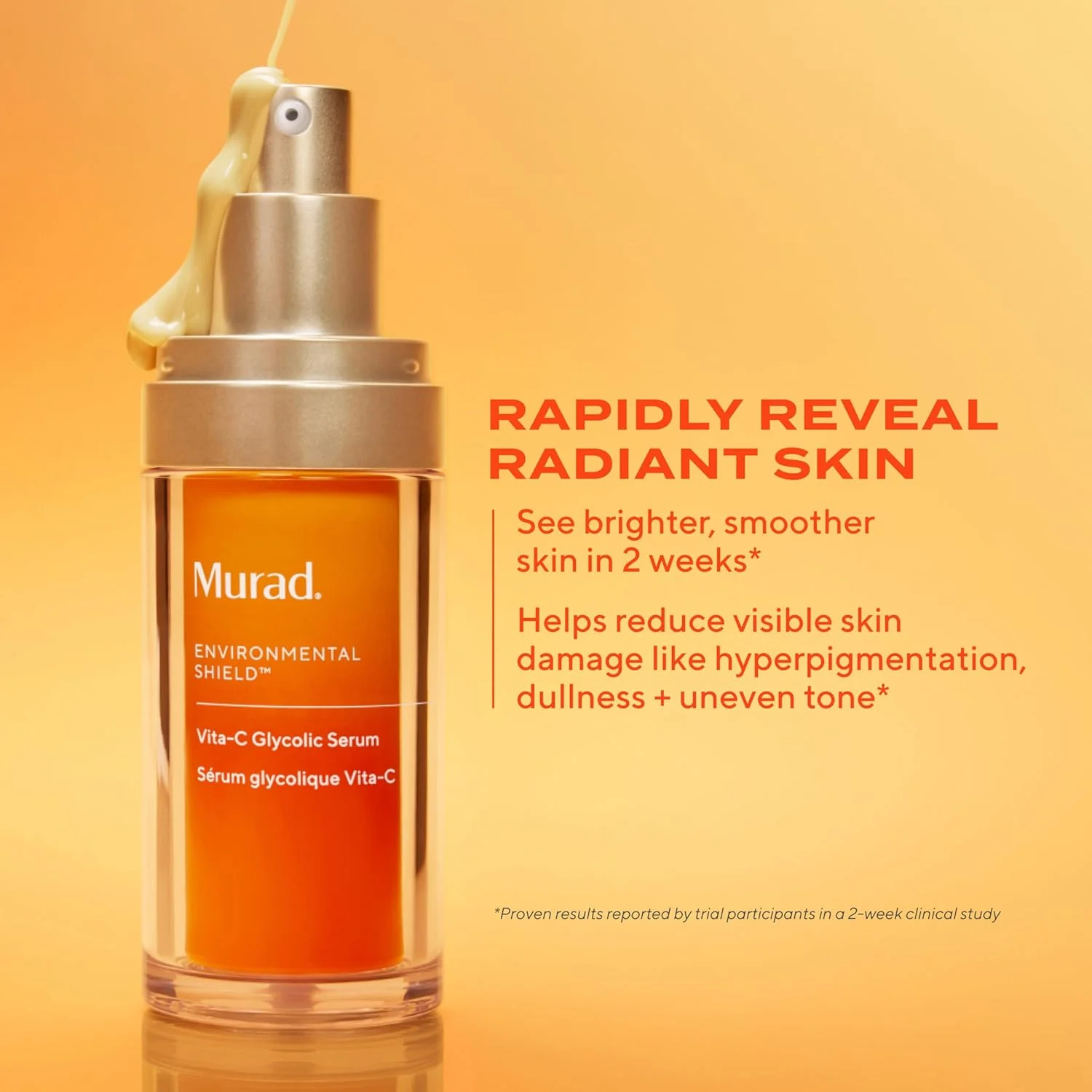 سرم روشن کننده پوست حاوی ویتامین C و گلیکولیک اسید Murad Environmental Shield - سرم روشن کننده صورت 30 میلی لیتر