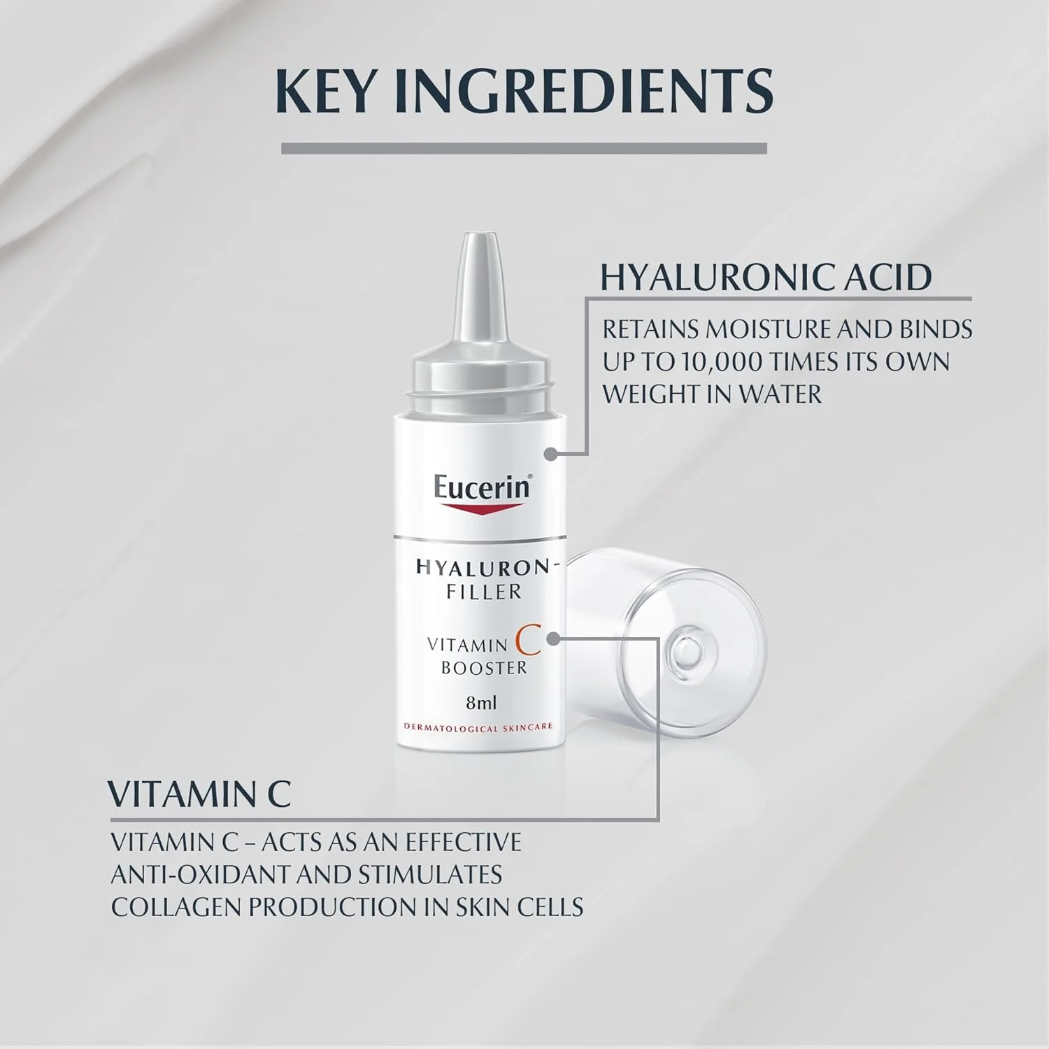 سرم صورت ضد پیری اوسرین مدل Hyaluron Filler حاوی ویتامین C و هیالورونیک اسید، پرکننده چروک های عمیق، برای پوستی شاداب و درخشان، مناسب برای انواع پوست، 3 عدد 8 میلی لیتر