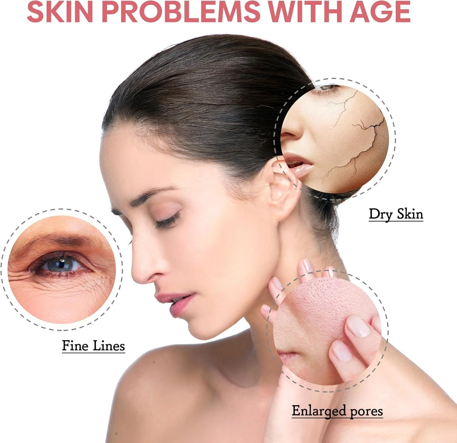 سرم صورت 5 در 1 حاوی اسید هیالورونیک، نیاسینامید و ویتامین C - آبرسان، ضد پیری، ضد چروک، سفت کننده، از بین برنده لک های تیره - 30 میلی لیتر