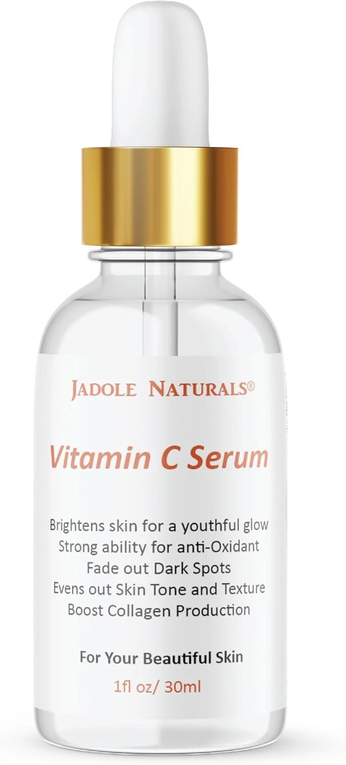 سرم صورت ویتامین C جادول نچرالز - 30 میلی لیتر | افزایش درخشندگی، بهبود آبرسانی و کمک به کاهش چین و چروک | اتیل آسکوربیک اسید و هیالورونیک اسید برای روشن شدن پوست