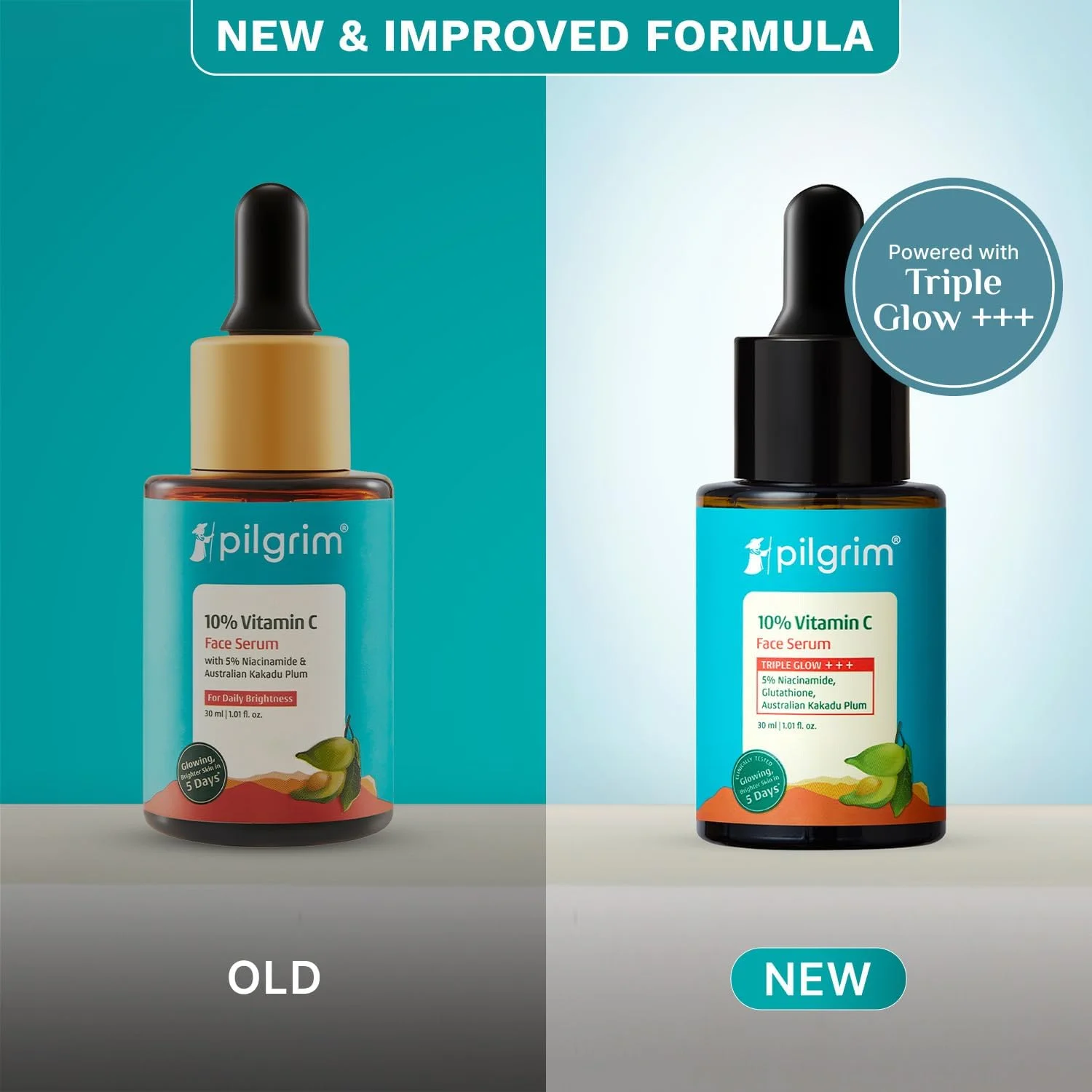سرم صورت ویتامین C 10% پیلگریم برای درخشندگی روزانه 30 میلی لیتر | سرم صورت برای پوست درخشان | کاهش لکه های تیره و یکنواخت کننده رنگ پوست | بدون عطر | برای آقایان و بانوان | انواع پوست |