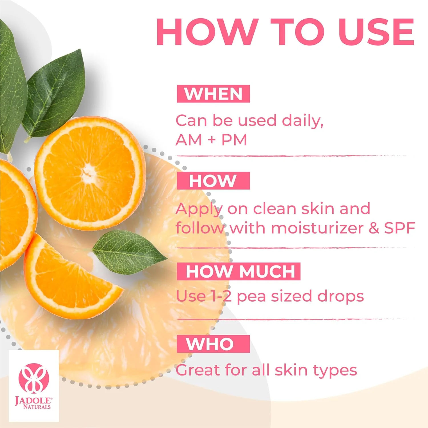 سرم صورت ویتامین C جادول نچرالز - 30 میلی لیتر | افزایش درخشندگی، بهبود آبرسانی و کمک به کاهش چین و چروک | اتیل آسکوربیک اسید و هیالورونیک اسید برای روشن شدن پوست