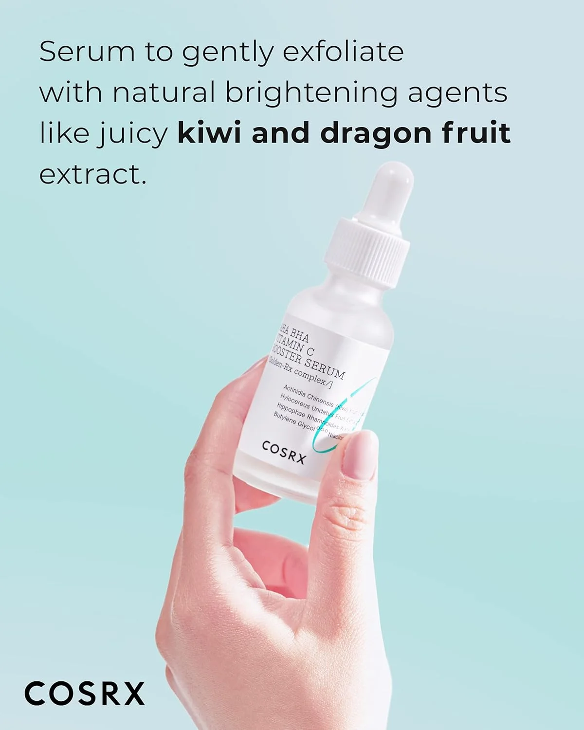 سرم تقویت کننده ویتامین C، AHA و BHA کوزارکس، 30 میلی لیتر، سرم صورت، روشن کننده، ضد پیری، پر کننده پوست، طبیعی، میوه ای