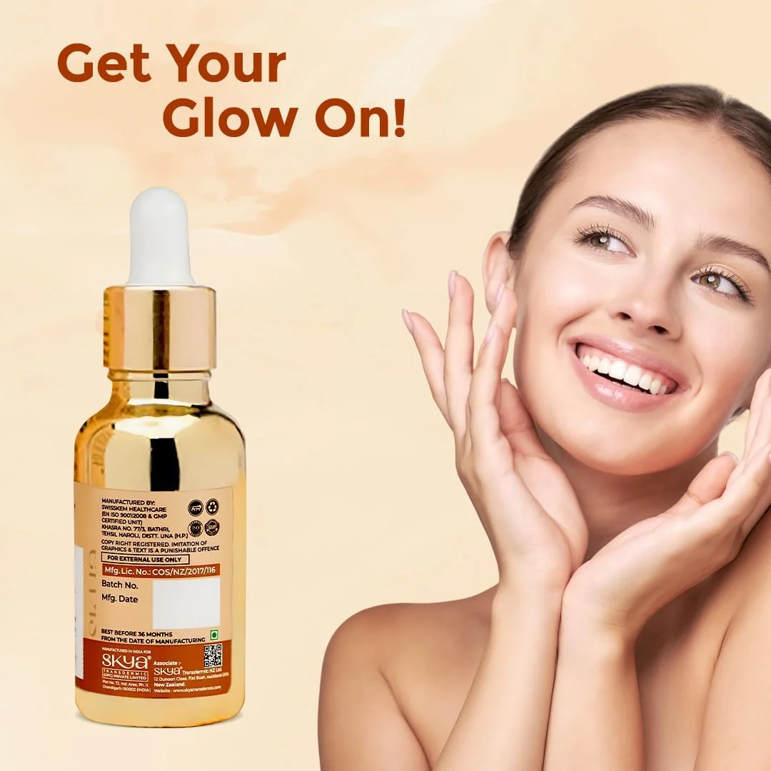 سرم ویتامین C اسکایا با ویتامین E و فرولیک اسید برای پوست درخشان | فرمول روشن کننده پیشرفته با قدرت ویتامین C و E، فرولیک اسید و فولرن ها یک لایه صاف ایجاد می کند، 20 میلی لیتر