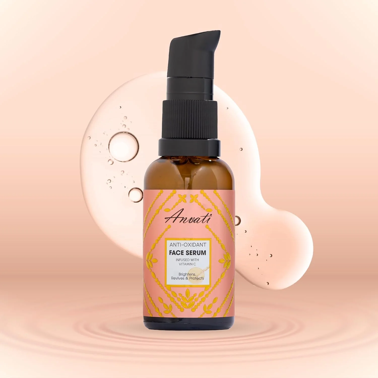 سرم ویتامین C برای صورت - روشن کننده ویتامین با اسید هیالورونیک - سرم درخشان کننده اصلاح کننده چین و چروک و لکه های تیره - مرطوب کننده صورت با ویتامین C و اسید هیالورونیک - 30 میلی لیتر