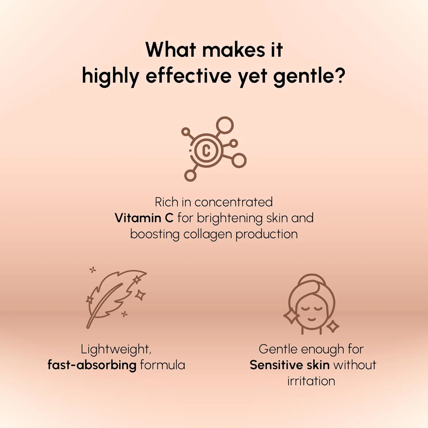 سرم ویتامین C برای صورت - روشن کننده ویتامین با اسید هیالورونیک - سرم درخشان کننده اصلاح کننده چین و چروک و لکه های تیره - مرطوب کننده صورت با ویتامین C و اسید هیالورونیک - 30 میلی لیتر