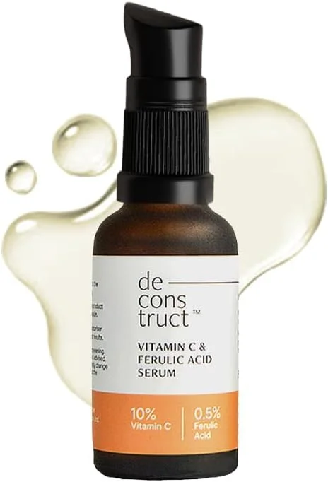 سرم ویتامین C برای پوست درخشان | 10% ویتامین C + 0.5% اسید فرولیک | سرم صورت برای لک و آسیب های ناشی از آفتاب | مناسب برای آقایان و بانوان | 30 میلی لیتر