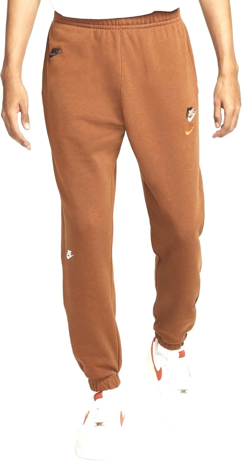 شلوار ورزشی مردانه نایکی Sportswear Sport Essentials+ با پارچه پشمی، رنگ گردویی، سایز XL