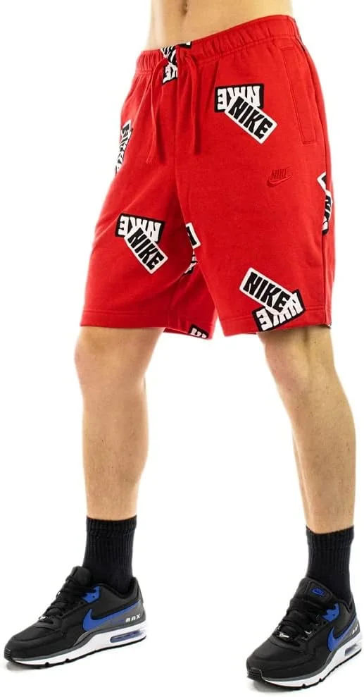 شورت مردانه نایکی Sportswear Sport Essentials+ Fleece، قرمز، سایز L