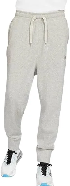شلوار ورزشی مردانه نایکی مدل Sportswear Classic Fleece Jogger، طوسی Heather/استخوانی روشن، سایز 2XL-قد بلند