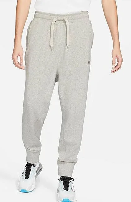 شلوار ورزشی مردانه نایکی مدل Sportswear Classic Fleece Jogger، طوسی Heather/استخوانی روشن، سایز 2XL-قد بلند