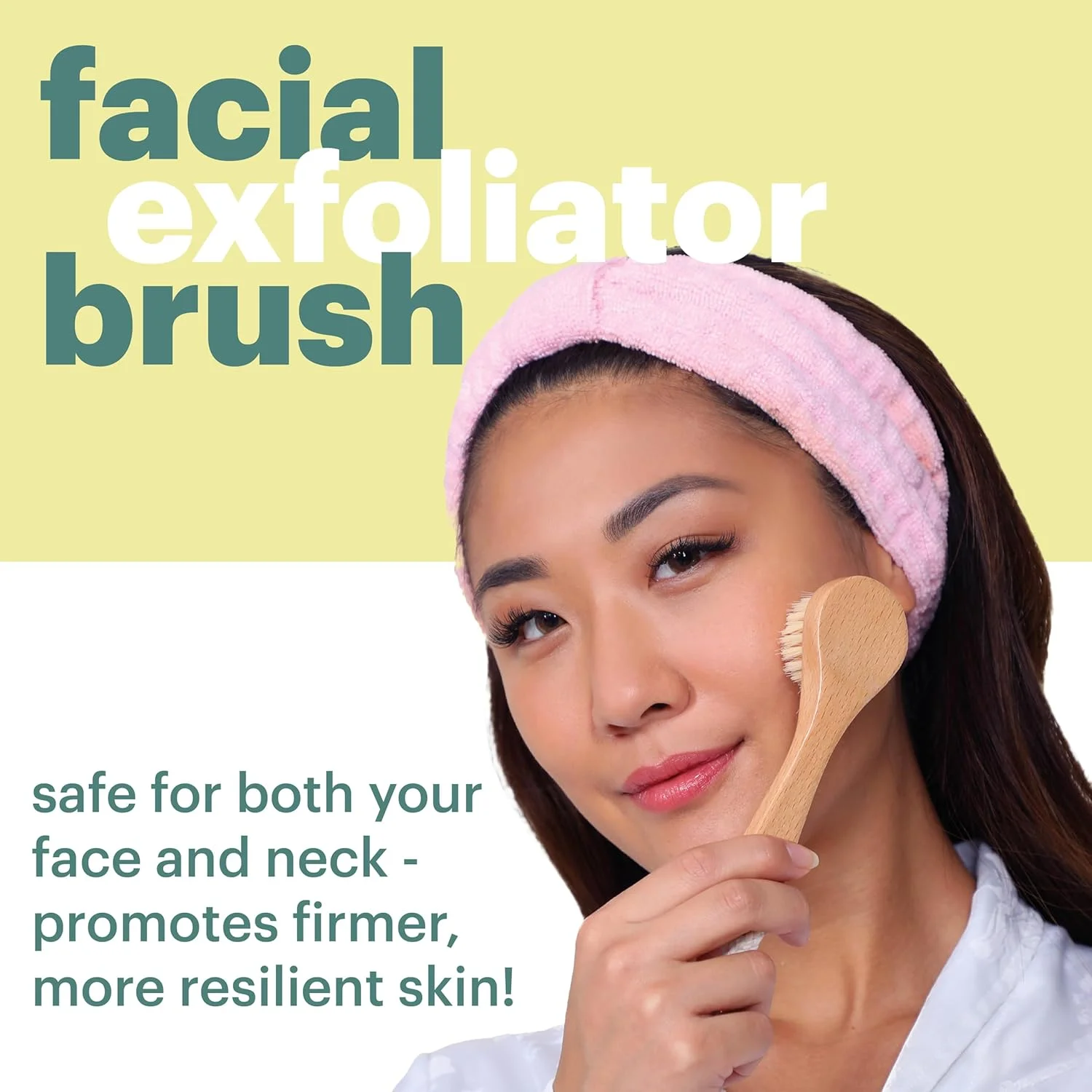 برس خشک صورت Afterspa، برس لایه بردار صورت، اسکرابر ملایم صورت، وگان و بدون تست حیوانی، بسته 12 عددی (صورت، 1 عدد)