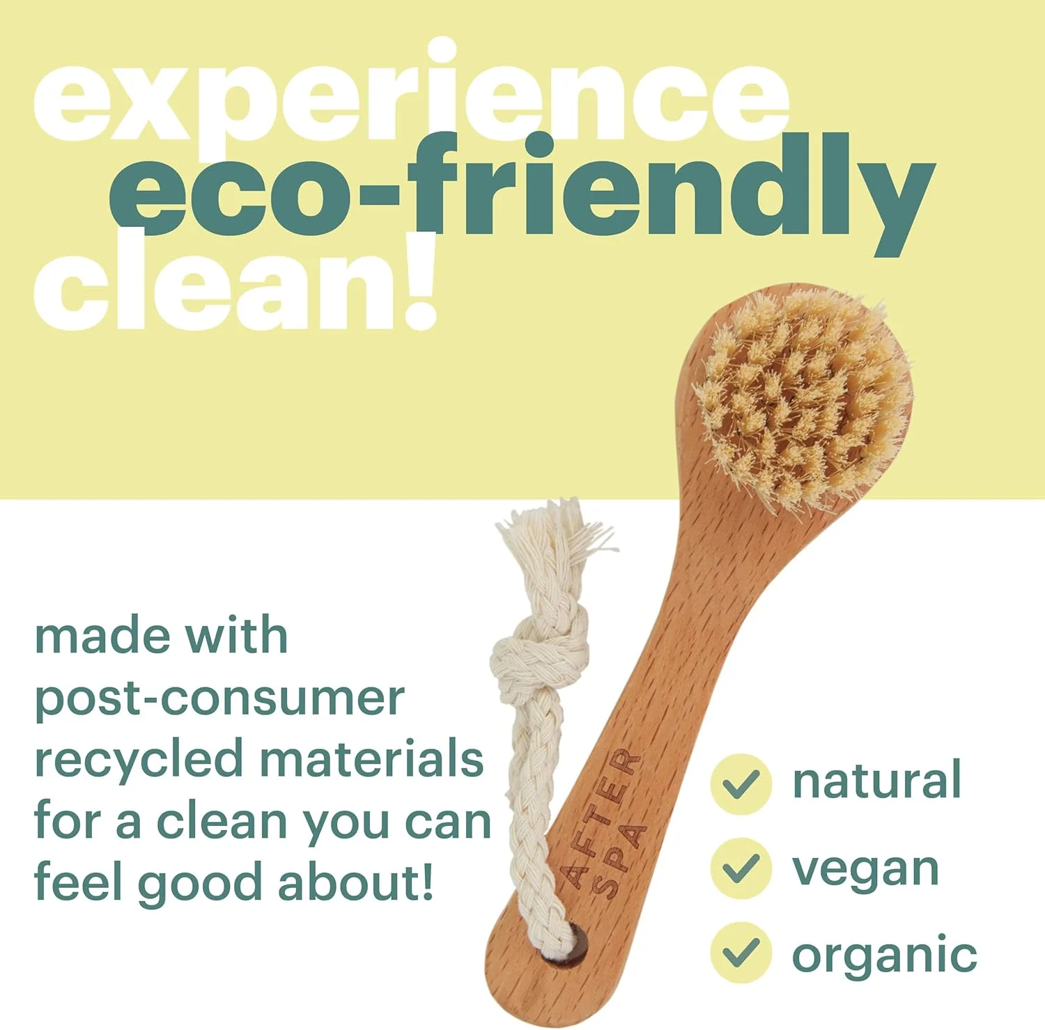 برس خشک صورت Afterspa، برس لایه بردار صورت، اسکرابر ملایم صورت، وگان و بدون تست حیوانی، بسته 12 عددی (صورت، 1 عدد)