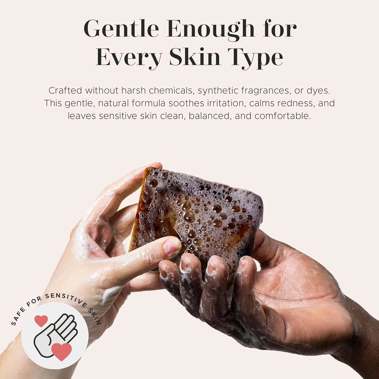 صابون سیاه آفریقایی ارگانیک و خام اِرا آو نیچر، برای درمان آکنه، اگزما، پوست خشک، پسوریازیس و جای زخم. 100% خالص و طبیعی، وارد شده از غنا - 450 گرم