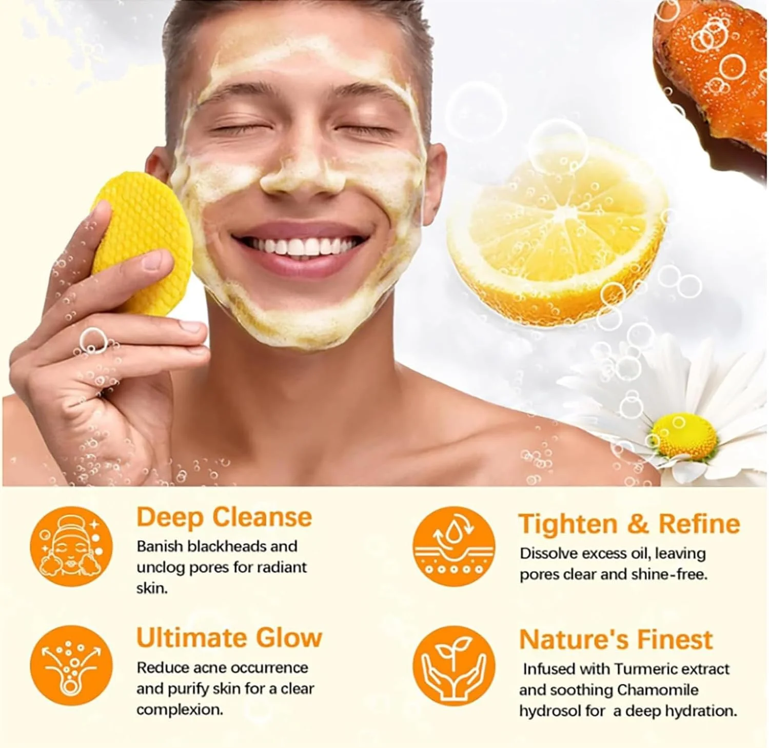 پدهای پاک کننده زردچوبه، پدهای لایه بردار صورت، 20 عدد، پدهای پاک کننده عمیق منافذ برای صورت، مراقبت از پاکسازی صورت، پدهای لایه بردار و از بین برنده لکه های تیره