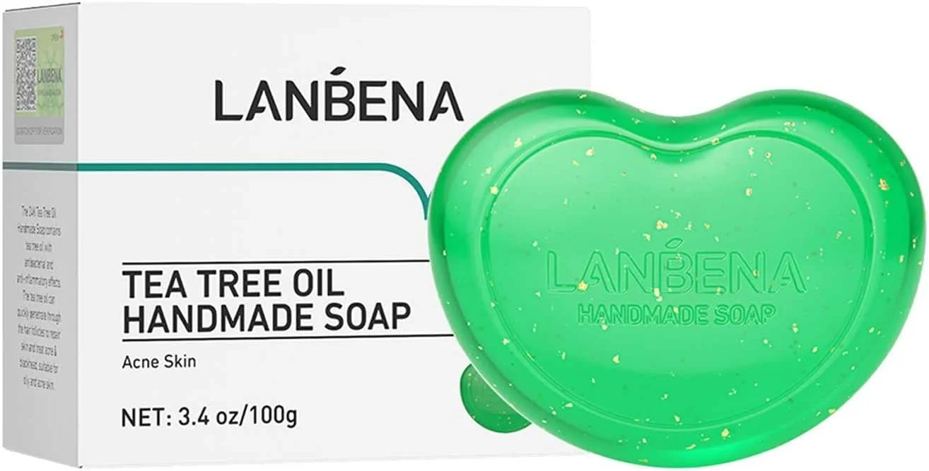 صابون زیبایی صورت، صابون پاک کننده صورت با طرح قلب، صابون روغن، زغال، گیلاس، صابون طلای 24 عیار، اسفنج لایه بردار (C، یک سایز)